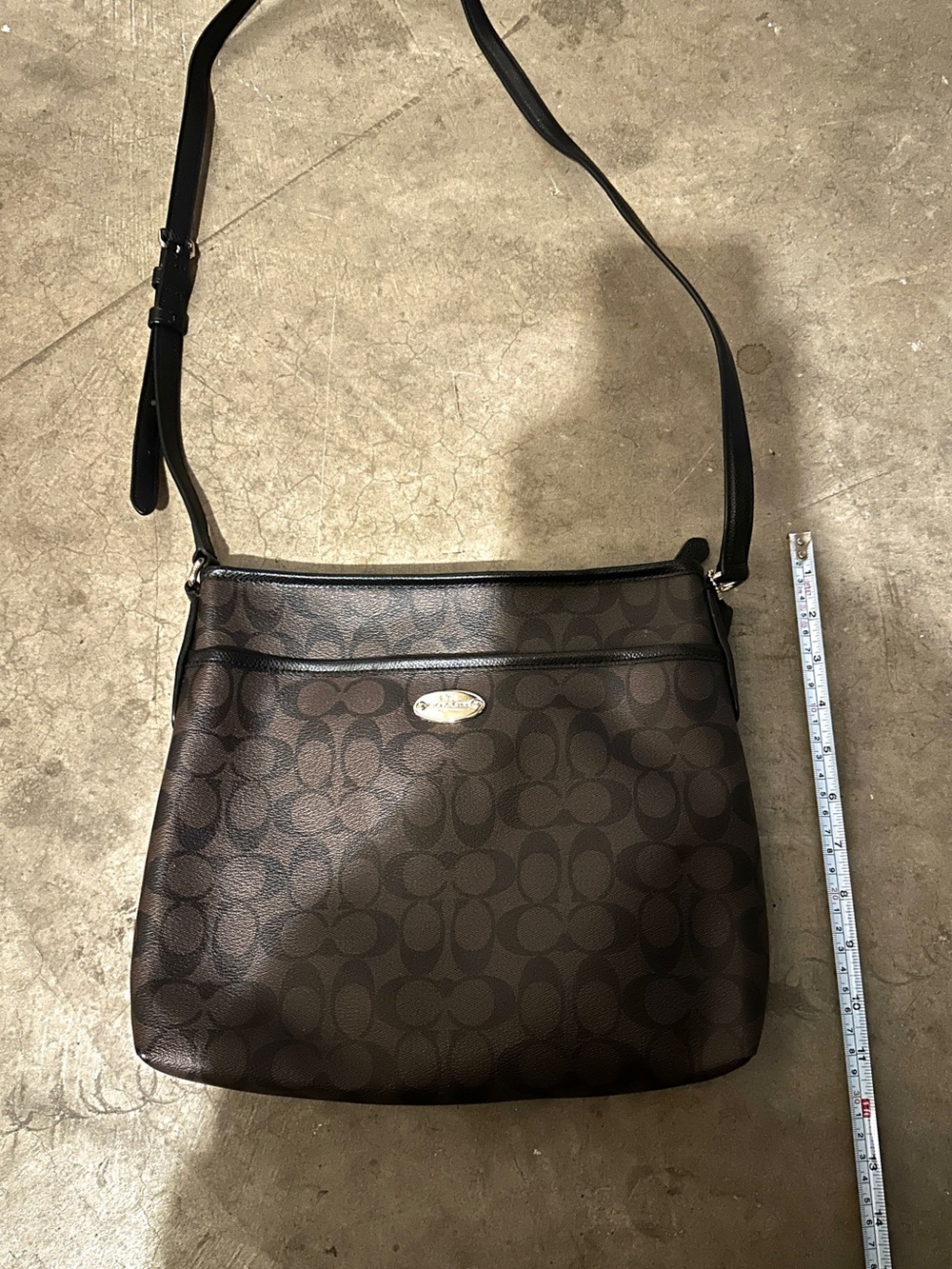 Coach Brown Signature Crossbody Bag